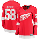 Emmitt Finnie Detroit Red Wings Fanatics Women's Home Breakaway Jersey - Red - NHL 203789056