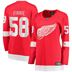 Emmitt Finnie Detroit Red Wings Fanatics Women's Home Breakaway Jersey - Red - NHL 203789056