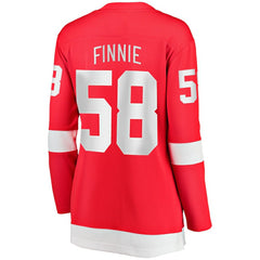 Emmitt Finnie Detroit Red Wings Fanatics Women's Home Breakaway Jersey - Red - NHL 203789056
