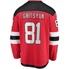 Arseny Gritsyuk New Jersey Devils Fanatics Home Breakaway Jersey - Red - NHL 203789061