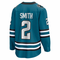 Will Smith San Jose Sharks Fanatics Home Breakaway Jersey - Teal - NHL 203789065