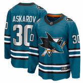 Yaroslav Askarov San Jose Sharks Fanatics Home Breakaway Jersey - Teal - NHL 203789067