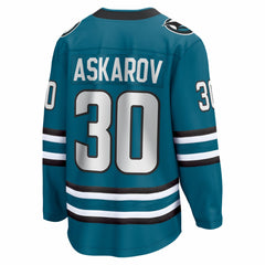 Yaroslav Askarov San Jose Sharks Fanatics Home Breakaway Jersey - Teal - NHL 203789067