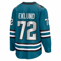William Eklund San Jose Sharks Fanatics Home Breakaway Jersey - Teal - NHL 203789069
