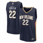 Derik Queen New Orleans Pelicans Fast Break Replica Jersey Icon Edition Navy | Fanatics