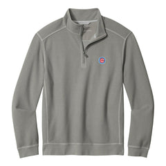 Chicago Cubs Tommy Bahama Montego Bay Half-Zip Sweatshirt - Gray - MLB on Sale