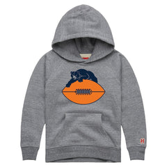 Chicago Bears Homage Youth Hand Drawn Logo Tri-Blend Hoodie Gray