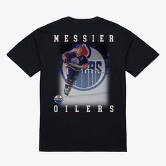 Mark Messier Edmonton Oilers Mitchell & Ness Photo T-Shirt - Black - NHL 203789842