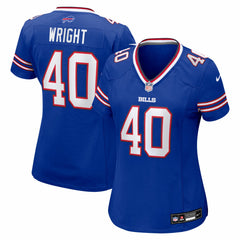 Nike Matthew Wright Buffalo Bills Women's Team Game Jersey Royal