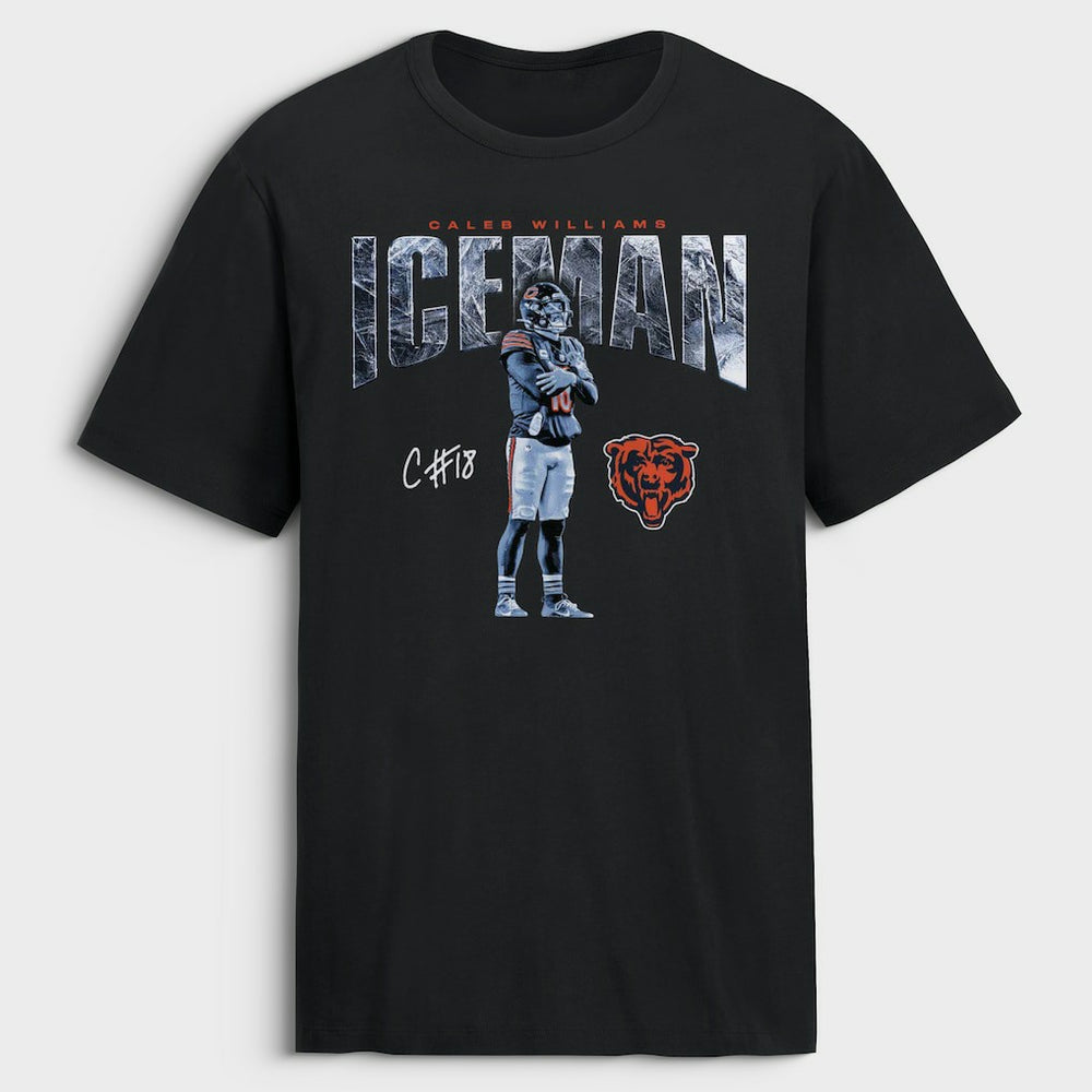 Caleb Williams Chicago Bears Iceman T-Shirt Black