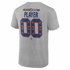 Boston Bruins 2026 NHL Stadium Series Personalized Name & Number T-Shirt - Gray - NHL 203794843