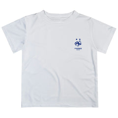 France National Team Vive La Fete Youth Impressions Artwork T-Shirt White