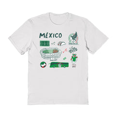 Mexico National Team Vive La Fete Women's Impressions Icons T-Shirt White
