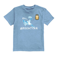 Julián Álvarez Argentina National Team Vive La Fete Youth Player Name & Number Chilena Style T-Shirt Light Blue