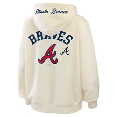 Atlanta Braves WEAR by Erin Andrews Women's Full-Zip Hoodie - Cream - MLB Online