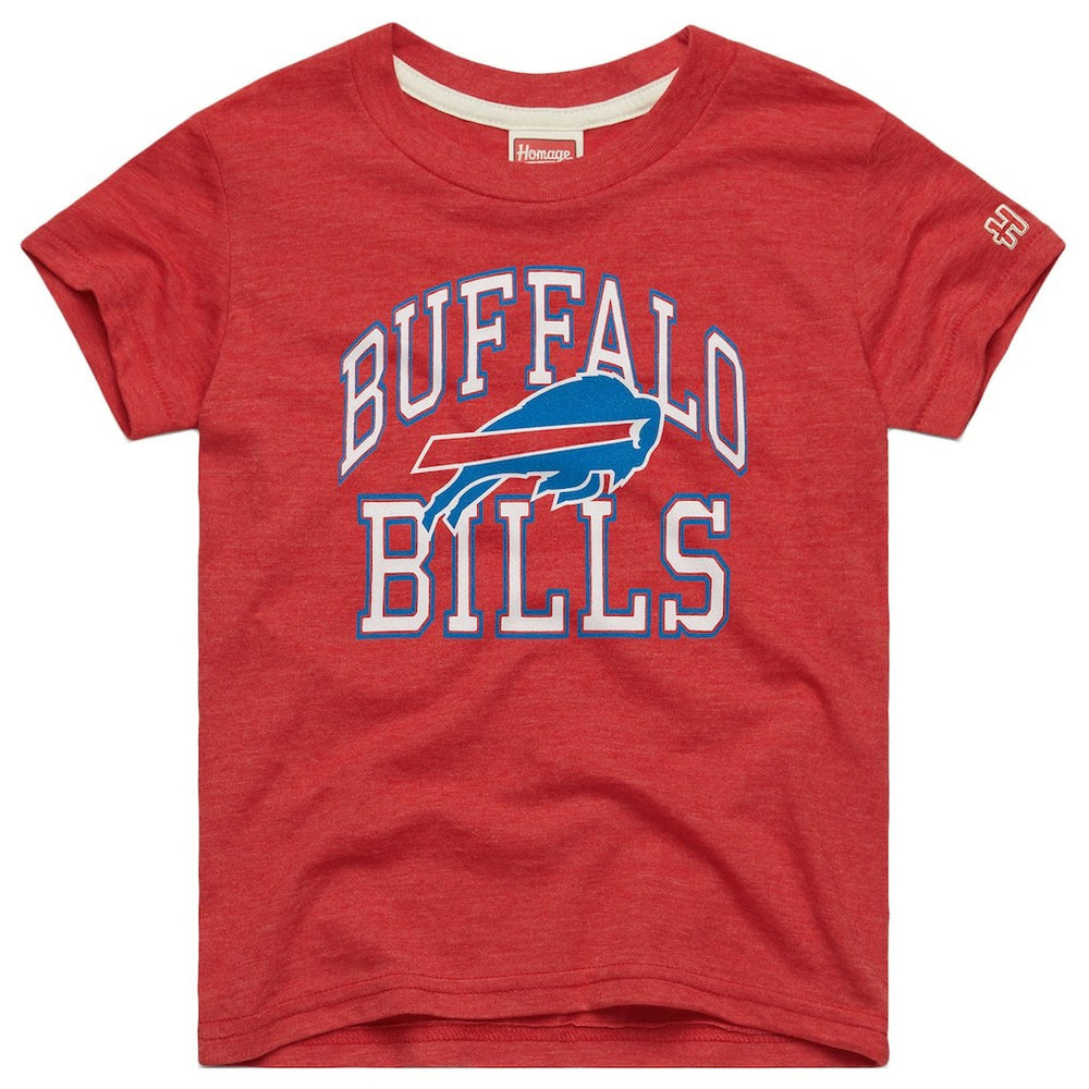 Buffalo Bills Homage Youth Arch Tri-Blend T-Shirt Red