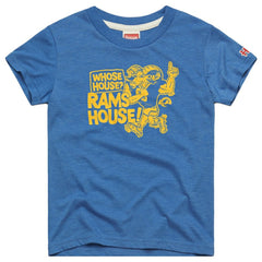 Los Angeles Rams Homage Youth Whose House Mascot Tri-Blend T-Shirt Royal