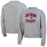 New England Patriots Champion Women's Triumph Tri-Blend Sweatshirt Gray