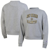 New Orleans Saints Champion Women's Triumph Tri-Blend Sweatshirt Gray