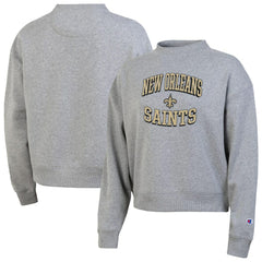 New Orleans Saints Champion Women's Triumph Tri-Blend Sweatshirt Gray