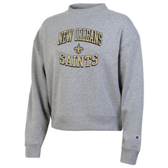 New Orleans Saints Champion Women's Triumph Tri-Blend Sweatshirt Gray