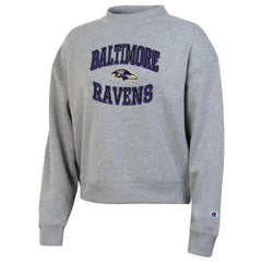 Baltimore Ravens Champion Women's Triumph Tri-Blend Sweatshirt Gray