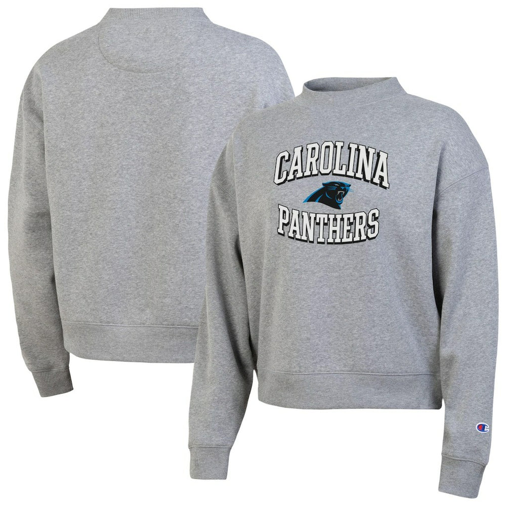 Carolina Panthers Champion Women's Triumph Tri-Blend Sweatshirt Gray