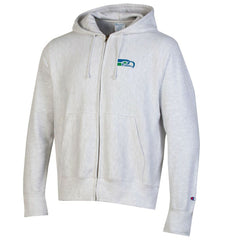 Seattle Seahawks Champion Reverse Weave Full-Zip Hoodie Gray