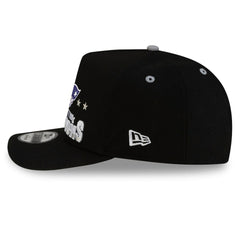 New England Patriots New Era 2025 AFC Champions Locker Room Trophy Collection A-Frame 9FIFTY Snapback Hat Black