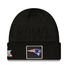 New England Patriots New Era Super Bowl LX Opening Night Cuffed Knit Hat Black