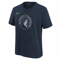 Minnesota Timberwolves Youth Team Essential Logo T-Shirt Navy | Nike outlet