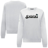 San Jose Sharks Levelwear Women's Yvette Big Script Tri-Blend Sweatshirt - White - NHL 203809129