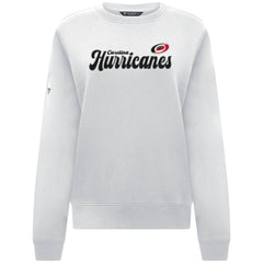 Carolina Hurricanes Levelwear Women's Yvette Big Script Tri-Blend Sweatshirt - White - NHL 203809148