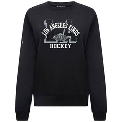 Los Angeles Kings Levelwear Women's Yvette Limelight Big Letter Sweatshirt - Black - NHL 203809165