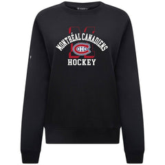 Montreal Canadiens Levelwear Women's Yvette Limelight Big Letter Sweatshirt - Black - NHL 203809168
