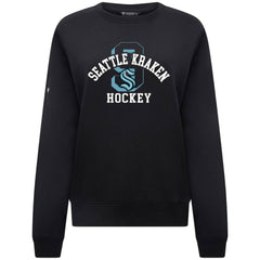 Seattle Kraken Levelwear Women's Yvette Limelight Big Letter Sweatshirt - Black - NHL 203809175