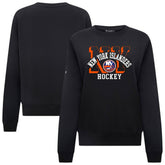 New York Islanders Levelwear Women's Yvette Limelight Big Letter Sweatshirt - Black - NHL 203809178