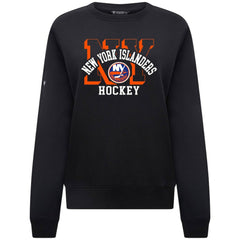 New York Islanders Levelwear Women's Yvette Limelight Big Letter Sweatshirt - Black - NHL 203809178