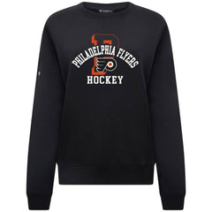 Philadelphia Flyers Levelwear Women's Yvette Limelight Big Letter Sweatshirt - Black - NHL 203809181