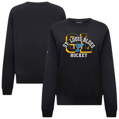 St. Louis Blues Levelwear Women's Yvette Limelight Big Letter Sweatshirt - Black - NHL 203809188