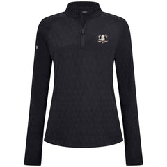 Anaheim Ducks Levelwear Women's Spike Raglan Quarter-Zip Top - Black - NHL 203809215