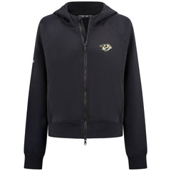 Nashville Predators Levelwear Women's Judd Raglan Full-Zip Hoodie - Black - NHL 203809223