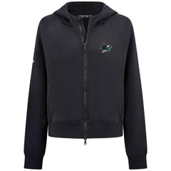 San Jose Sharks Levelwear Women's Judd Raglan Full-Zip Hoodie - Black - NHL 203809232