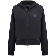 Vancouver Canucks Levelwear Women's Judd Raglan Full-Zip Hoodie - Black - NHL 203809240