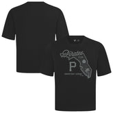 Pittsburgh Pirates Levelwear Sunrise Luxe Signature Knit T-Shirt - Black - MLB Sale