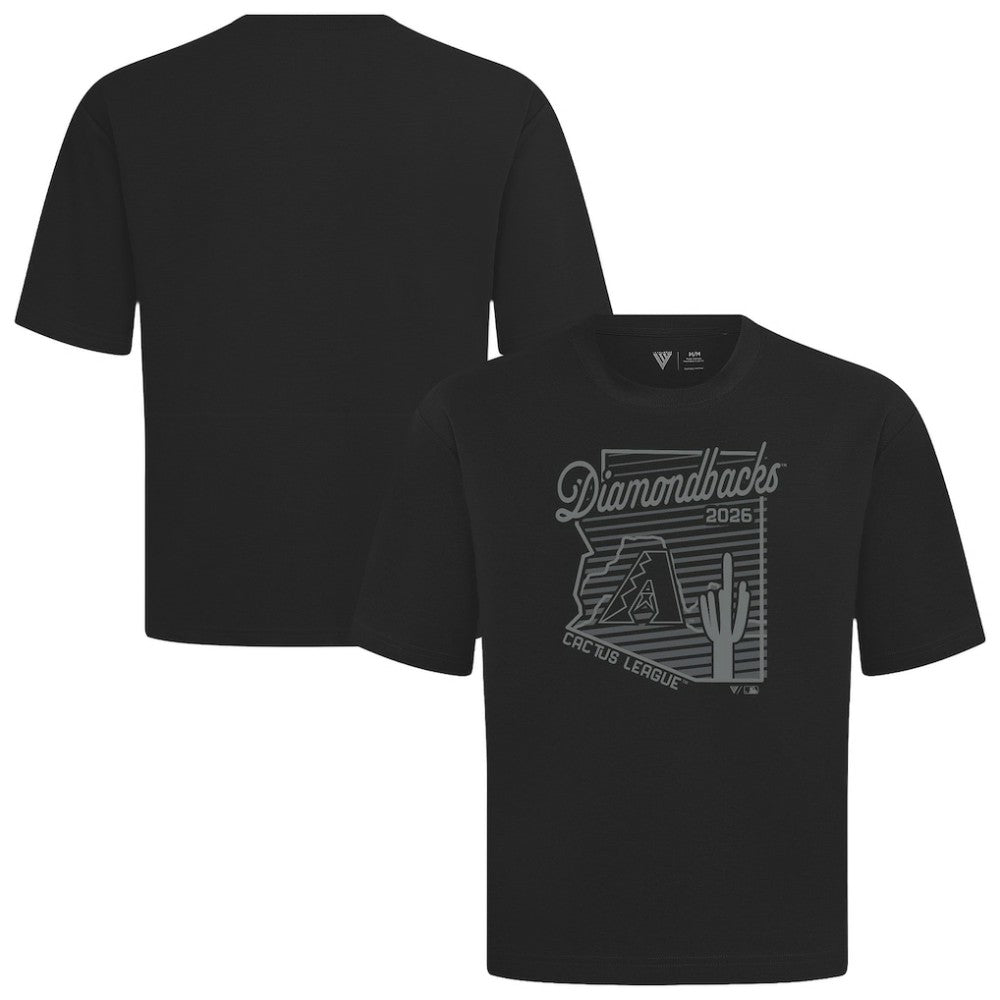 Arizona Diamondbacks Levelwear Sunrise Luxe Signature Knit T-Shirt - Black - MLB Sale