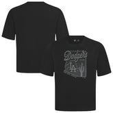 Los Angeles Dodgers Levelwear Sunrise Luxe Signature Knit T-Shirt - Black - MLB Discount