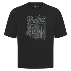 San Diego Padres Levelwear Sunrise Luxe Signature Knit T-Shirt - Black - MLB Online
