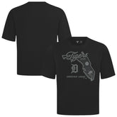 Detroit Tigers Levelwear Sunrise Luxe Signature Knit T-Shirt - Black - MLB Discount