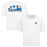 Minnesota Twins Levelwear Panoramic Luxe Signature Knit T-Shirt - White - MLB on Sale